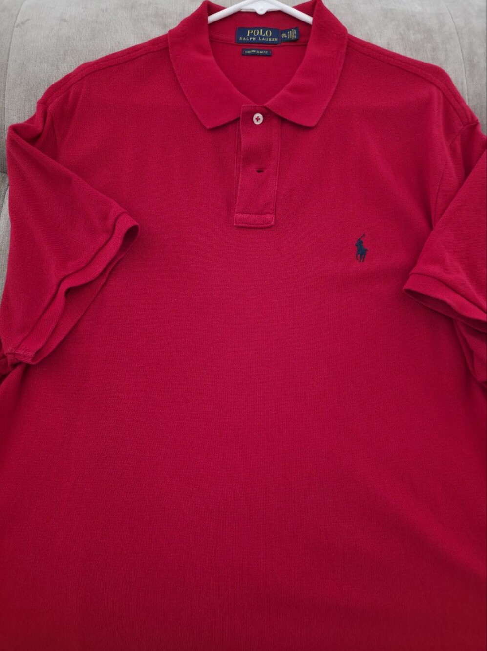 Polo by Ralph Lauren Red Short-Sleeve Polo with Navy Pony